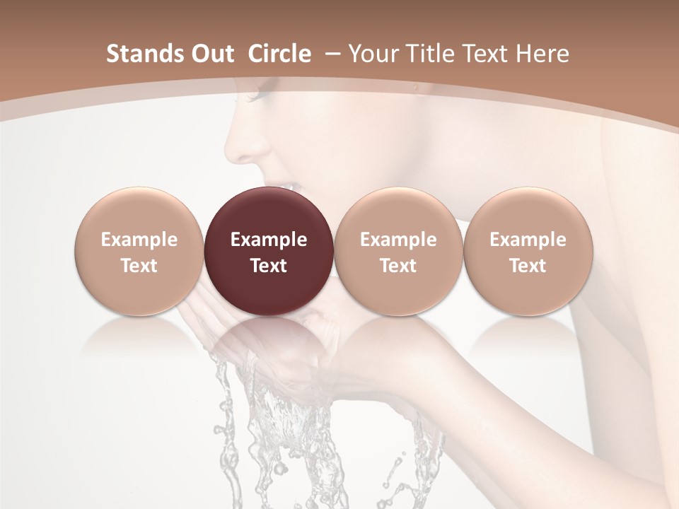 White Female Body PowerPoint Template