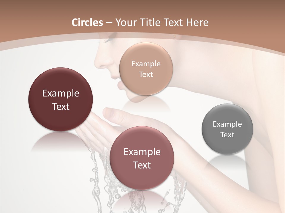 White Female Body PowerPoint Template