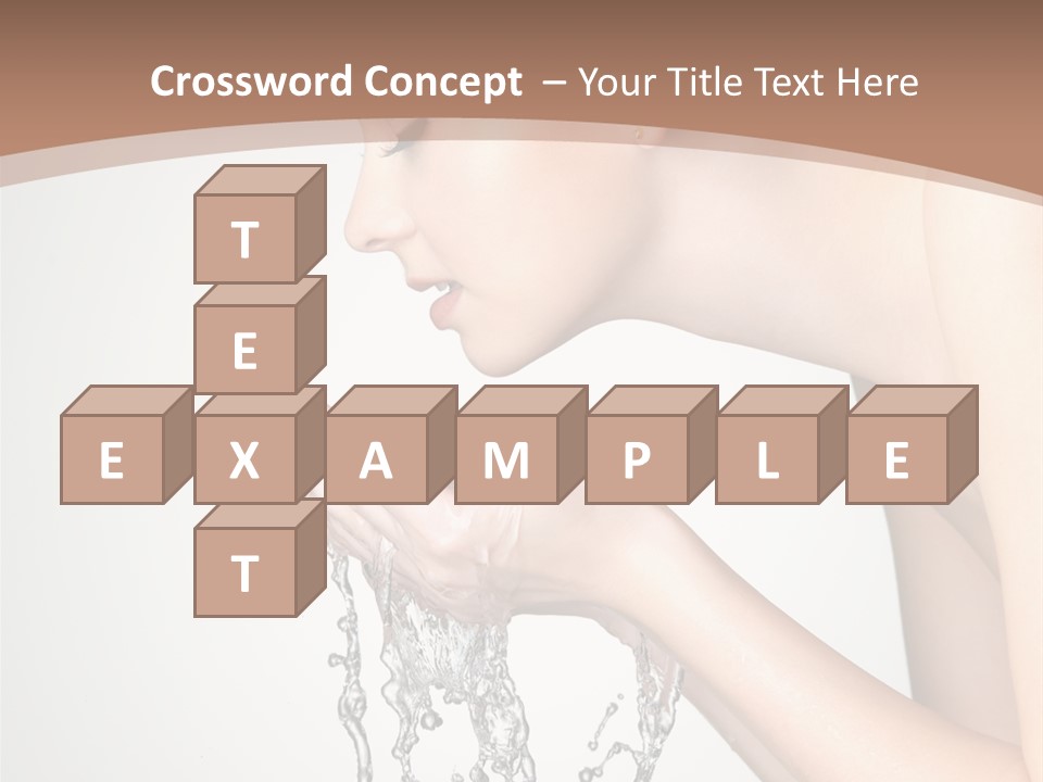 White Female Body PowerPoint Template