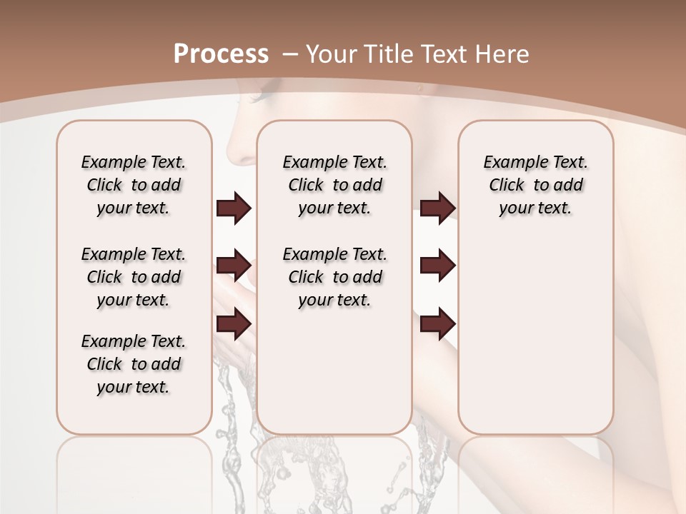White Female Body PowerPoint Template