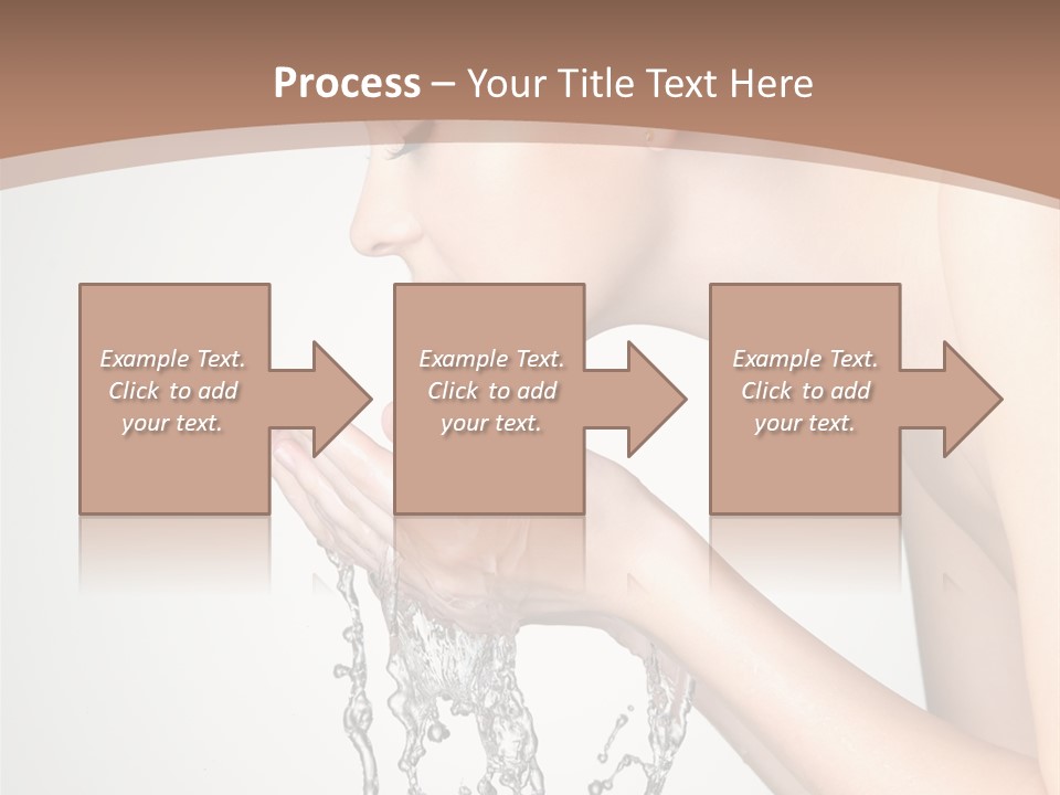 White Female Body PowerPoint Template