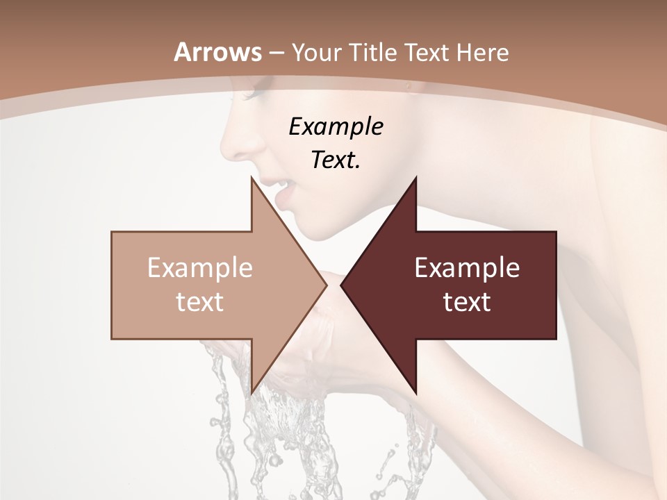 White Female Body PowerPoint Template