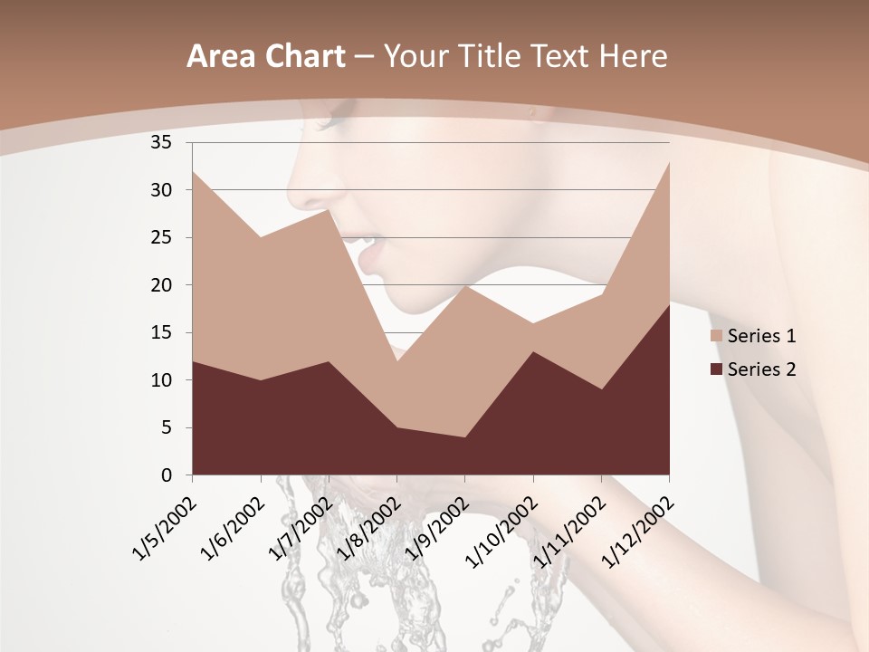 White Female Body PowerPoint Template