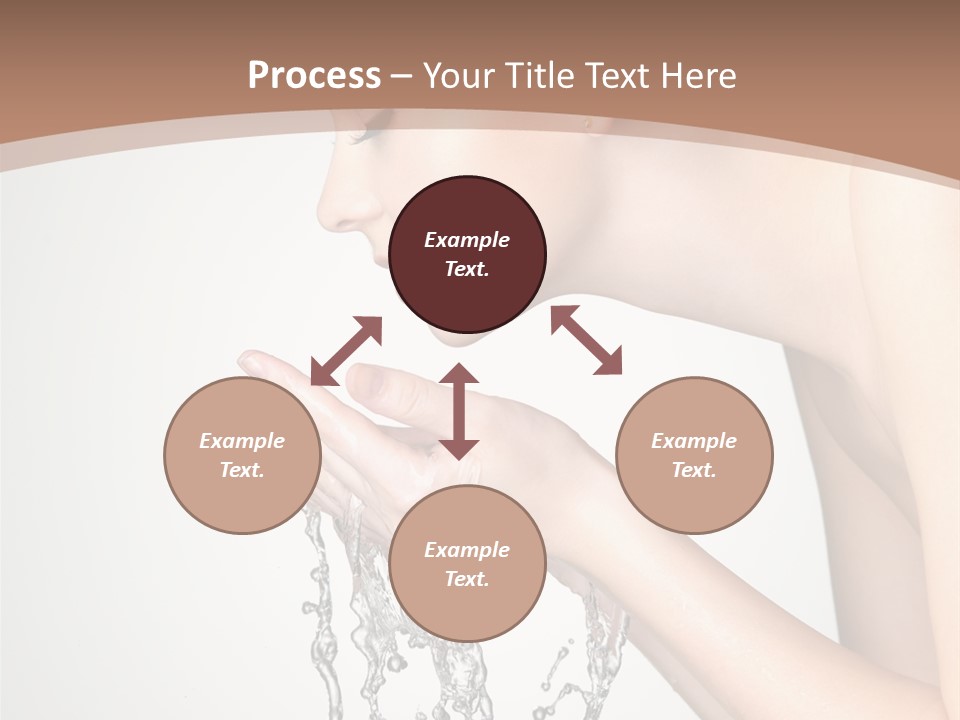 White Female Body PowerPoint Template