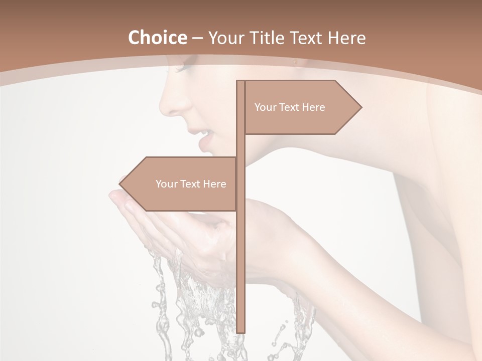 White Female Body PowerPoint Template