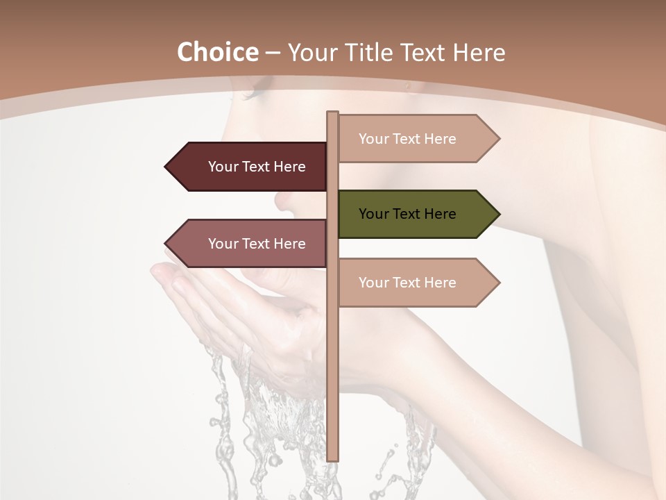 White Female Body PowerPoint Template