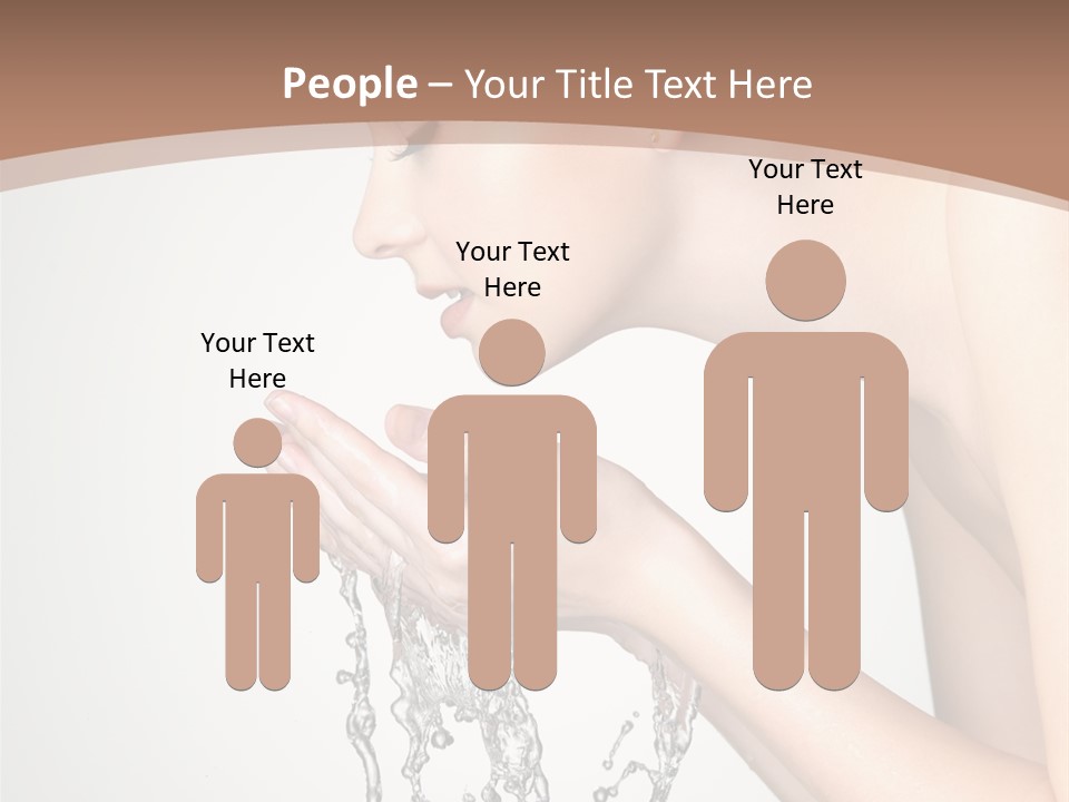 White Female Body PowerPoint Template