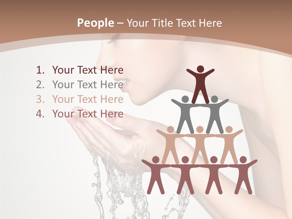 White Female Body PowerPoint Template