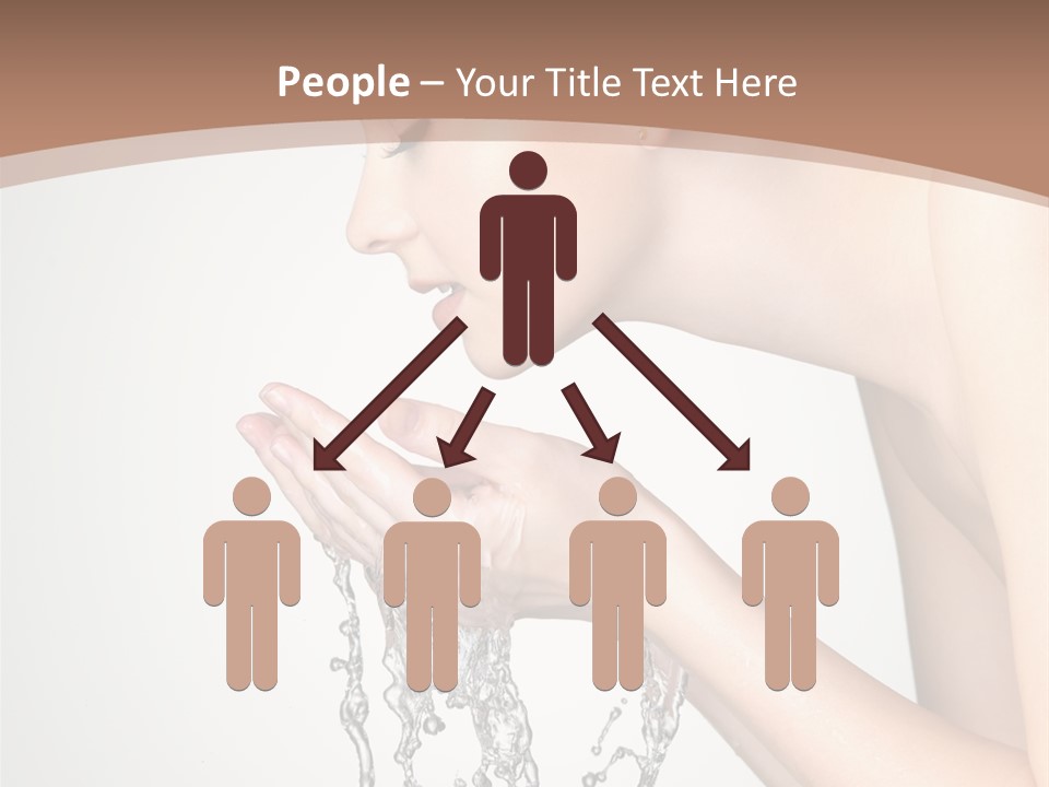 White Female Body PowerPoint Template