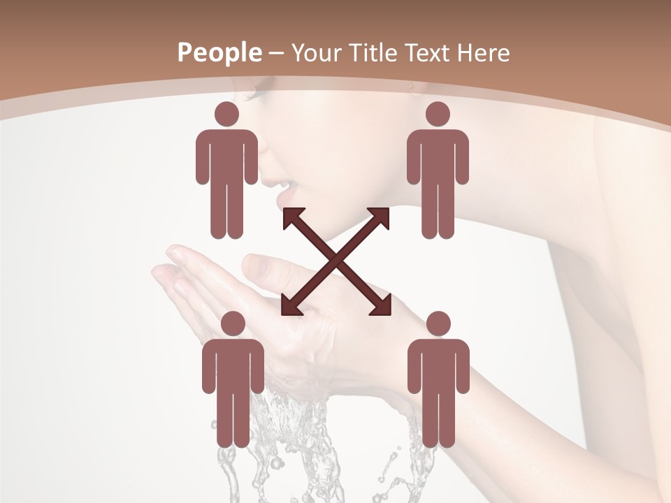 White Female Body PowerPoint Template