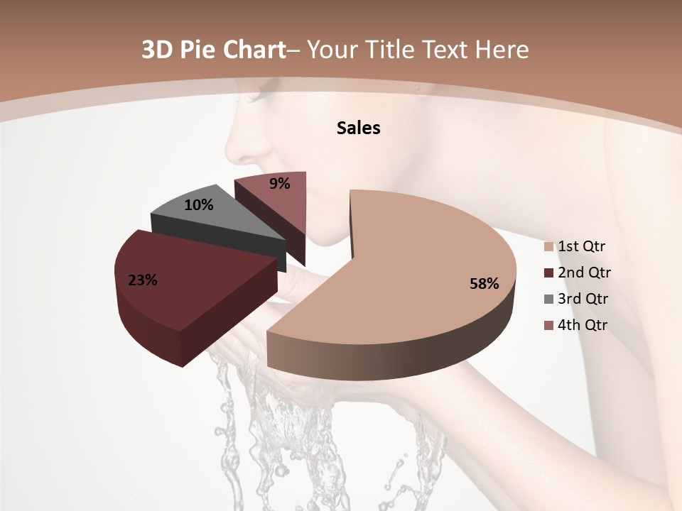 White Female Body PowerPoint Template