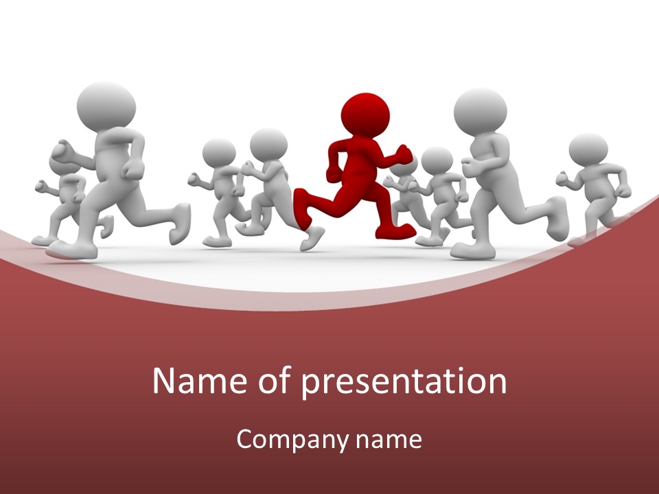 Human Front Humorous PowerPoint Template