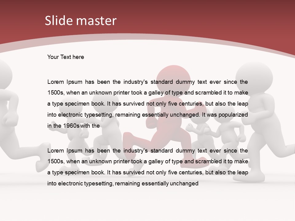 Human Front Humorous PowerPoint Template