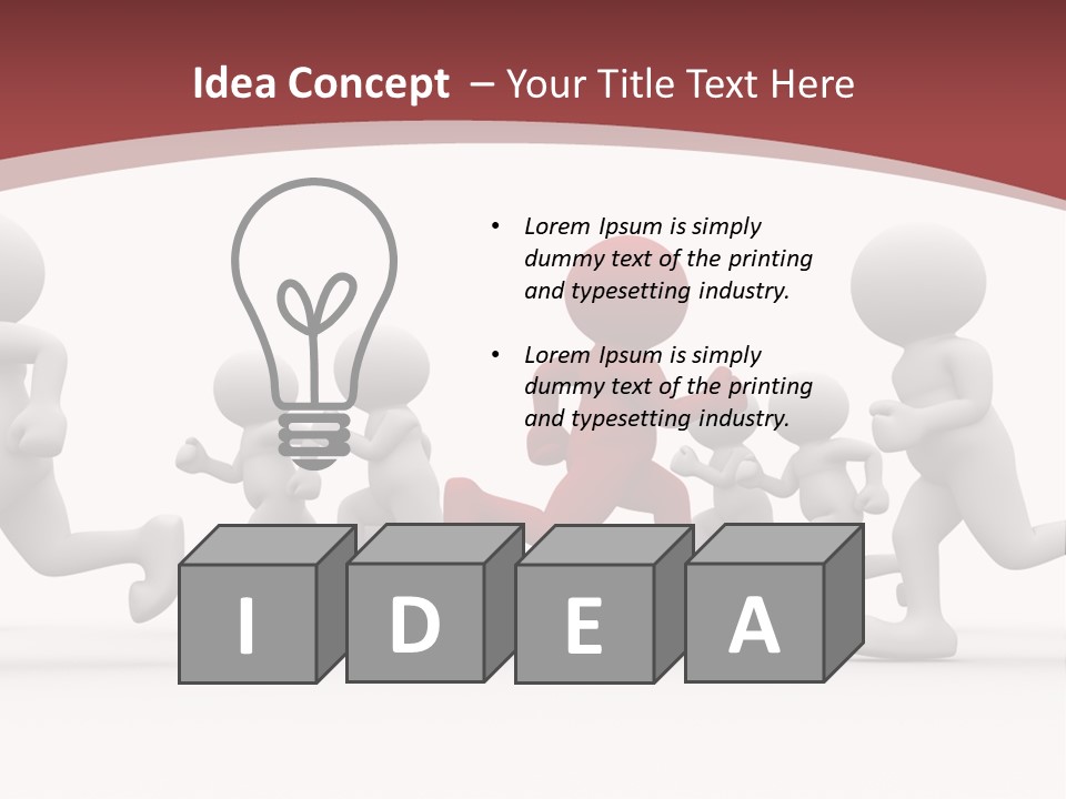 Human Front Humorous PowerPoint Template