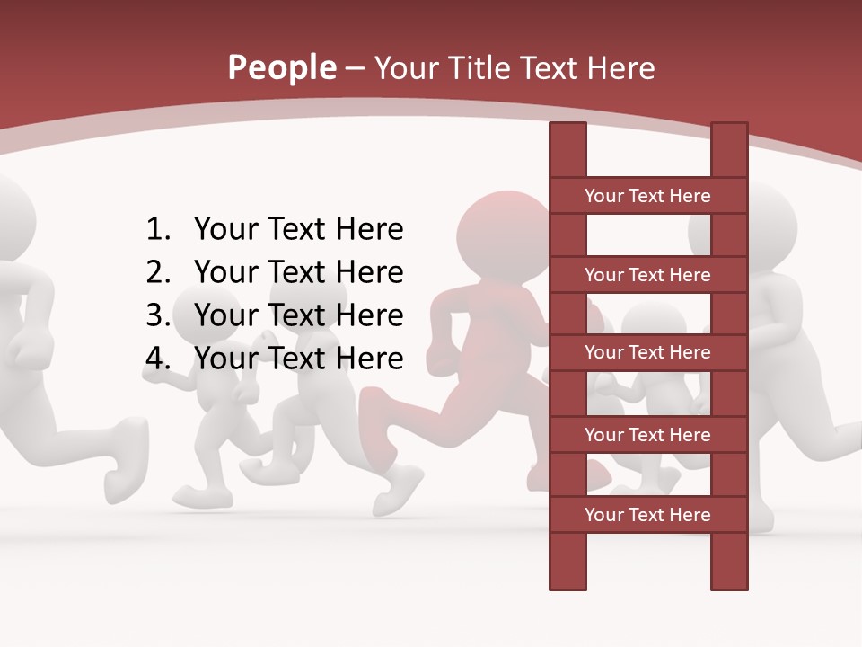 Human Front Humorous PowerPoint Template