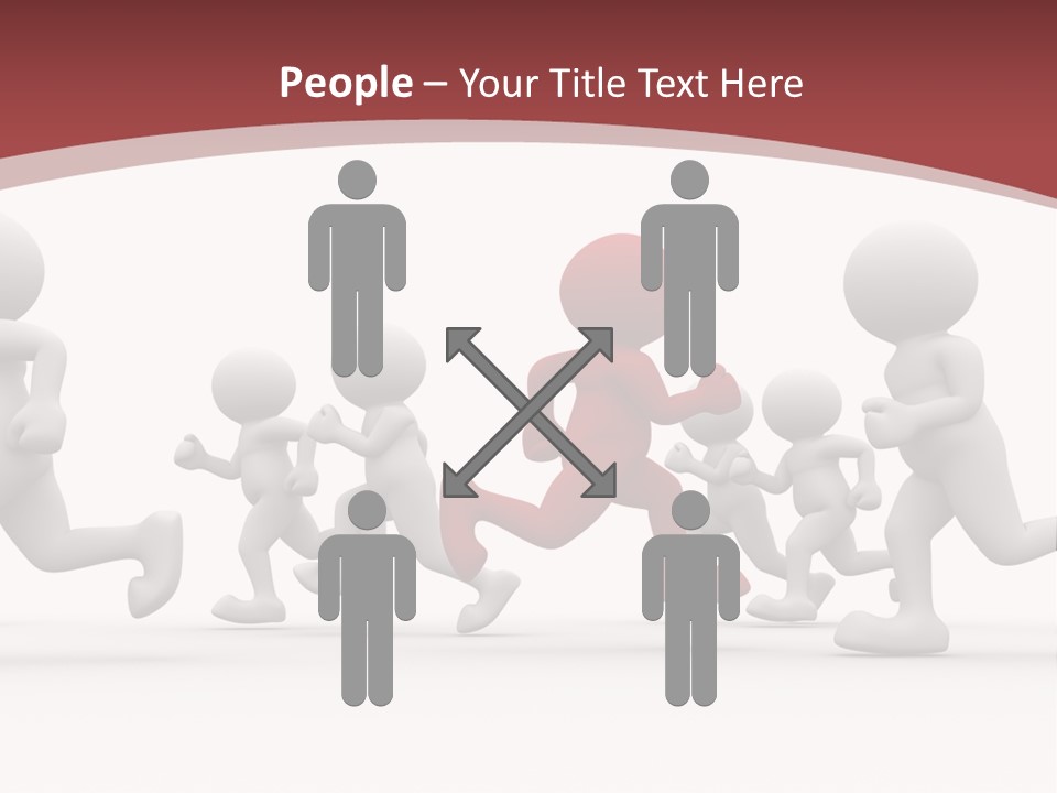 Human Front Humorous PowerPoint Template