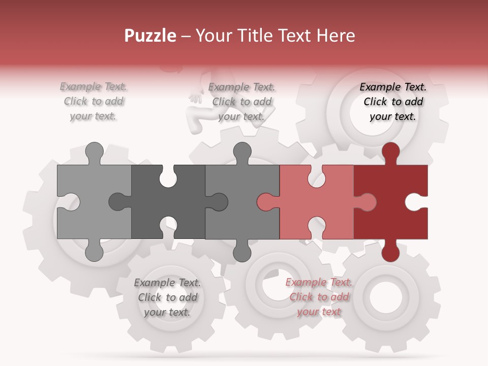 Businessman Adjustable White PowerPoint Template