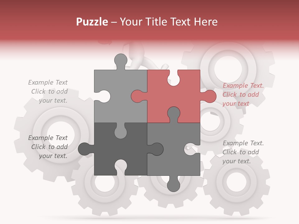 Businessman Adjustable White PowerPoint Template