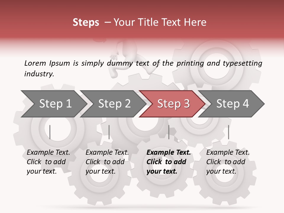 Businessman Adjustable White PowerPoint Template