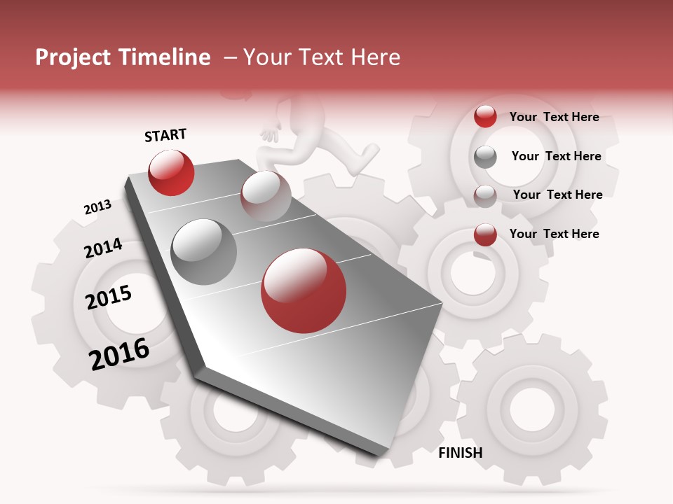 Businessman Adjustable White PowerPoint Template