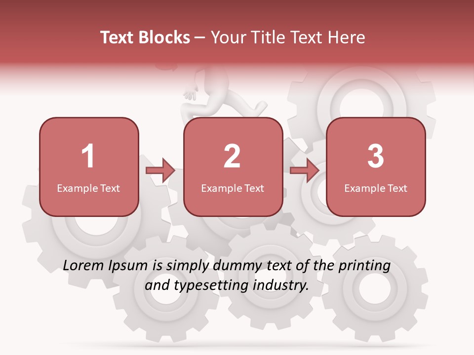 Businessman Adjustable White PowerPoint Template