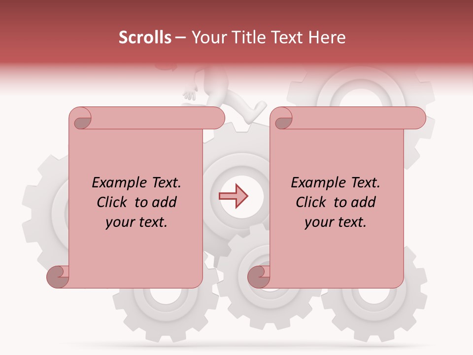 Businessman Adjustable White PowerPoint Template