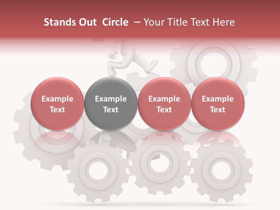 Businessman Adjustable White PowerPoint Template