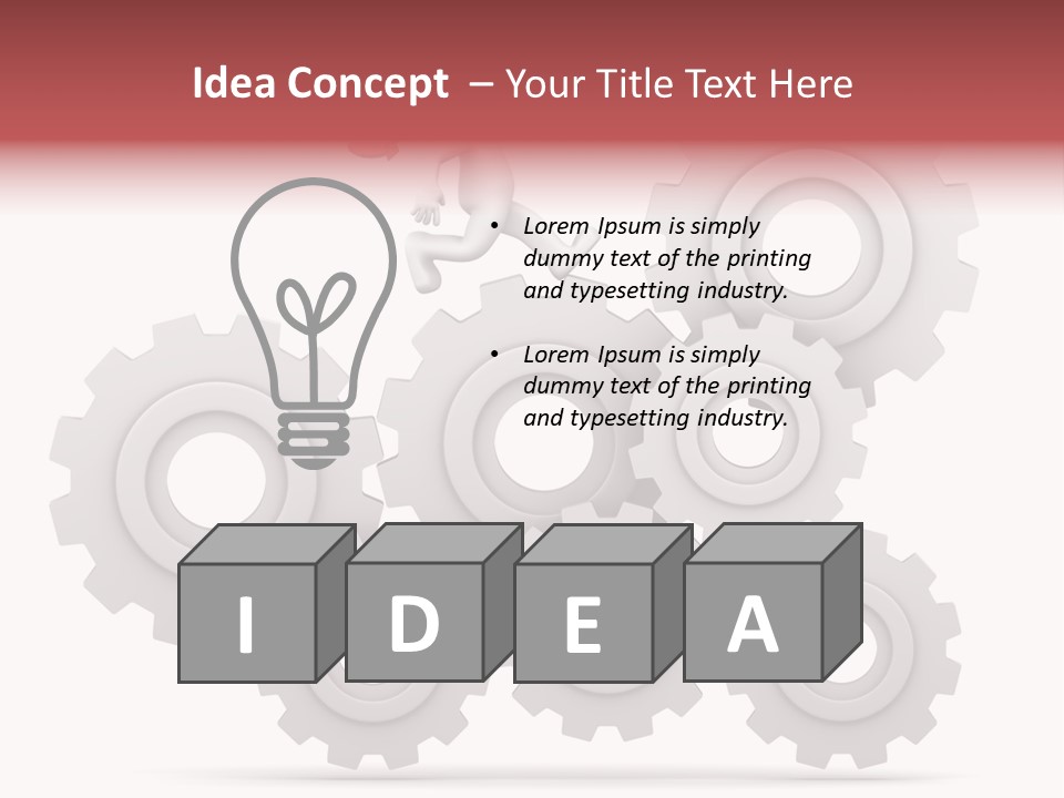 Businessman Adjustable White PowerPoint Template