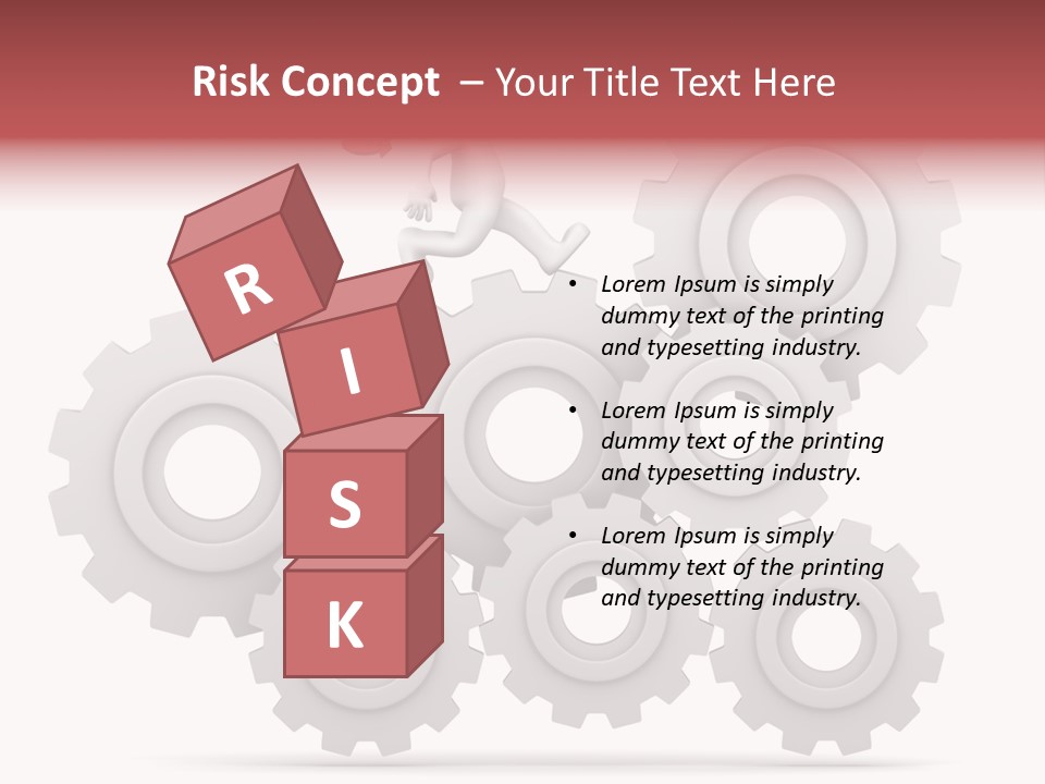 Businessman Adjustable White PowerPoint Template