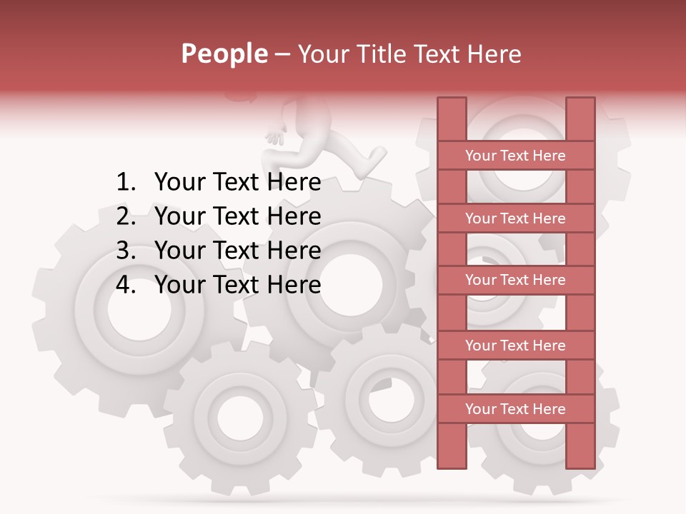 Businessman Adjustable White PowerPoint Template