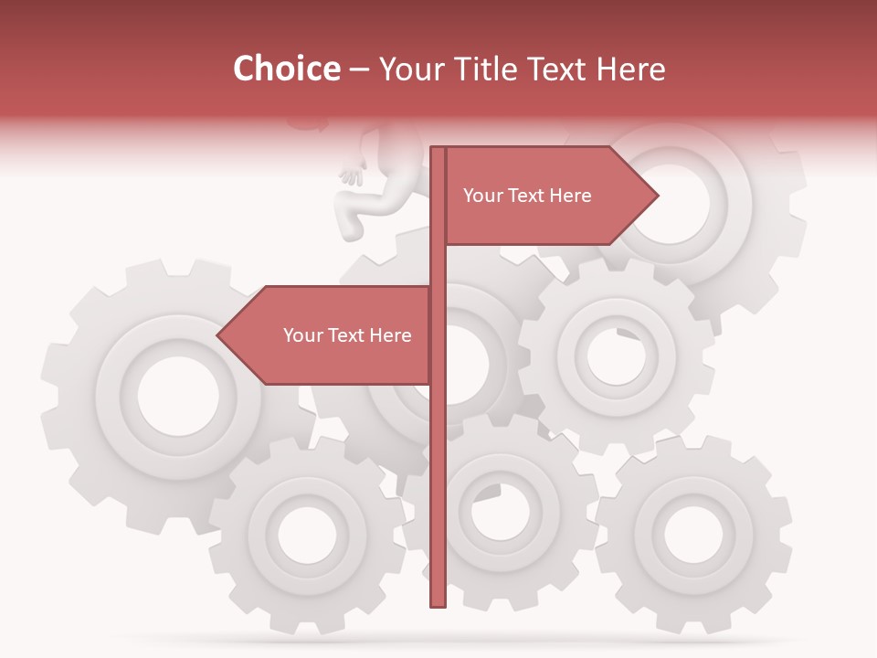 Businessman Adjustable White PowerPoint Template