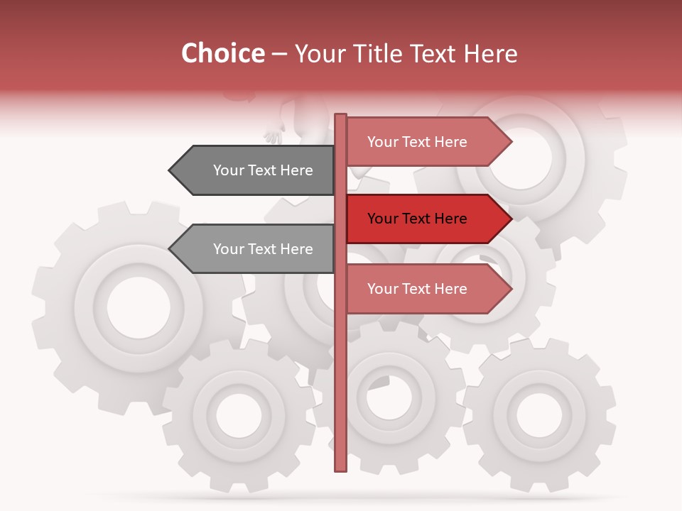 Businessman Adjustable White PowerPoint Template