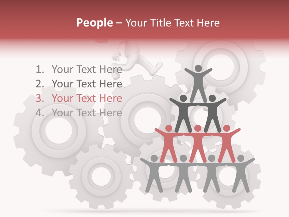 Businessman Adjustable White PowerPoint Template