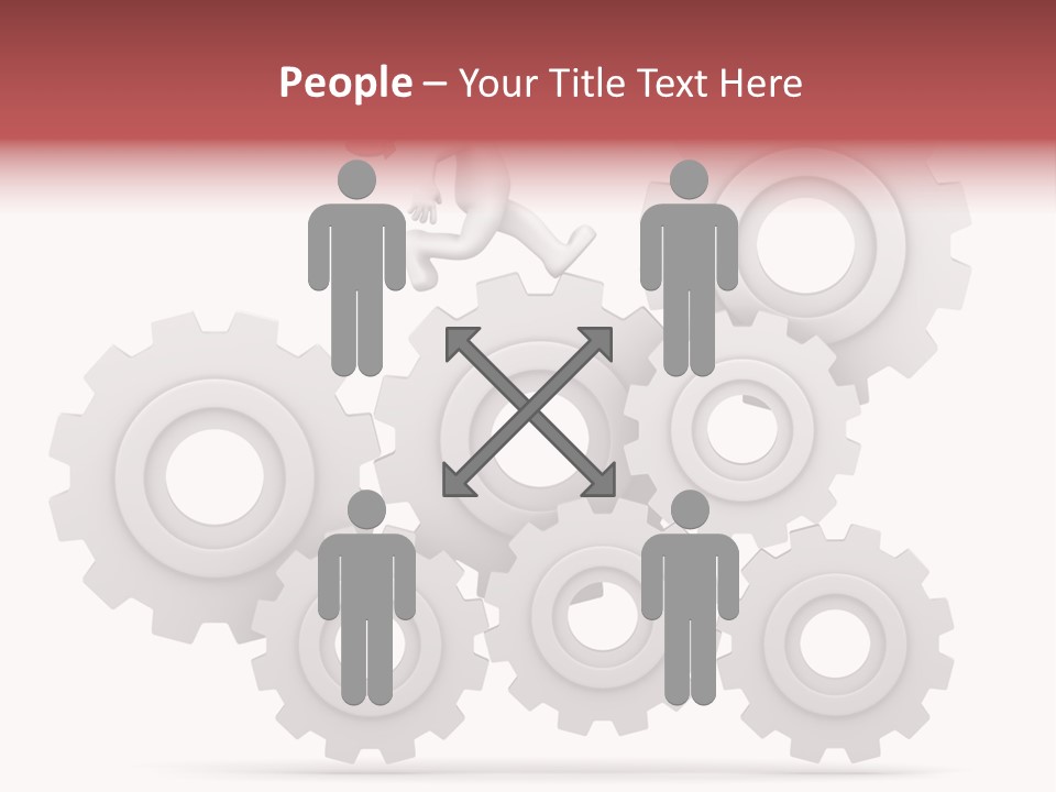 Businessman Adjustable White PowerPoint Template