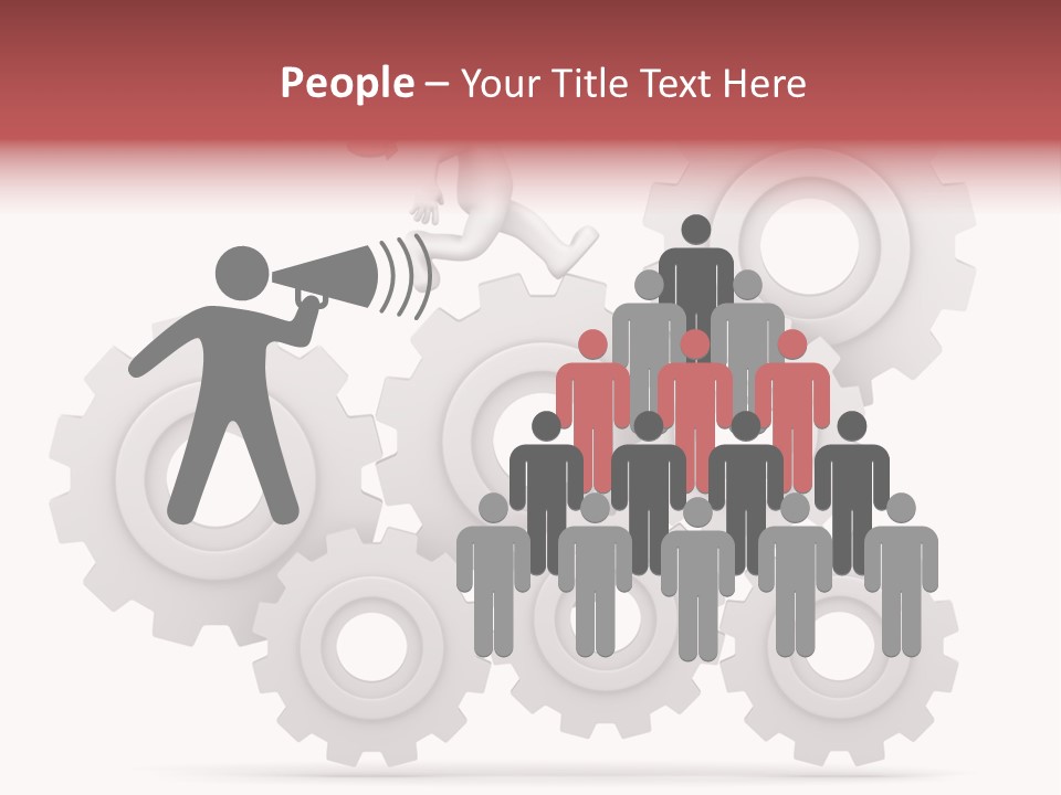 Businessman Adjustable White PowerPoint Template