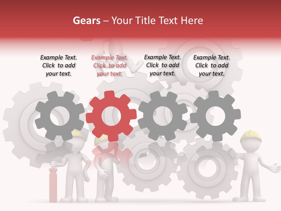 Industry Illustration Mechanism PowerPoint Template