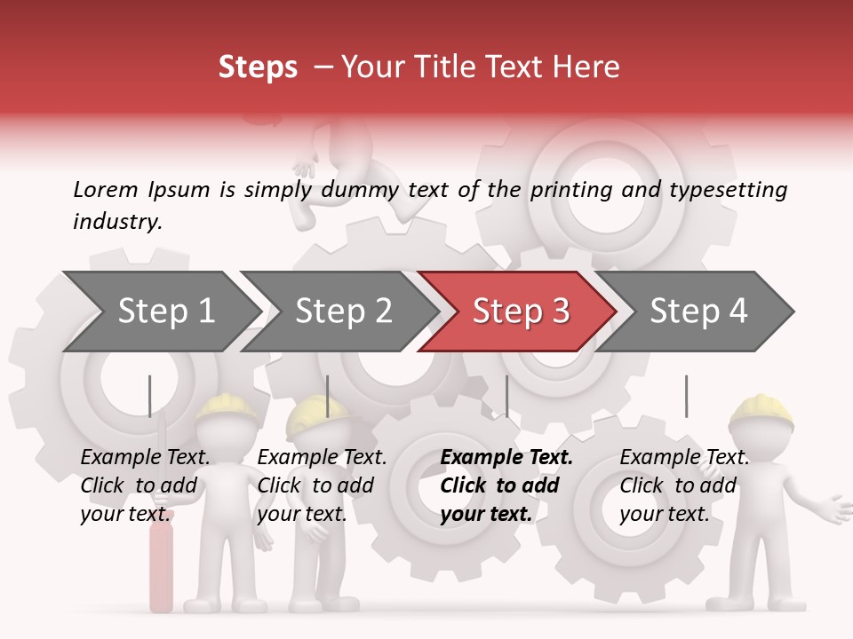Industry Illustration Mechanism PowerPoint Template