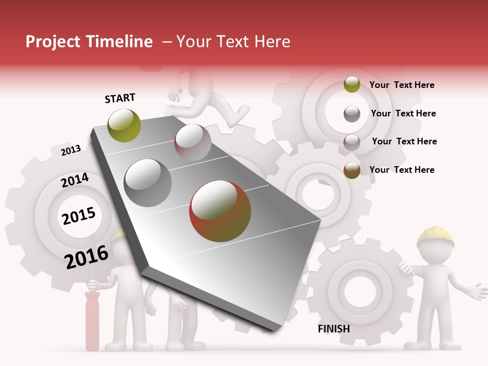 Industry Illustration Mechanism PowerPoint Template