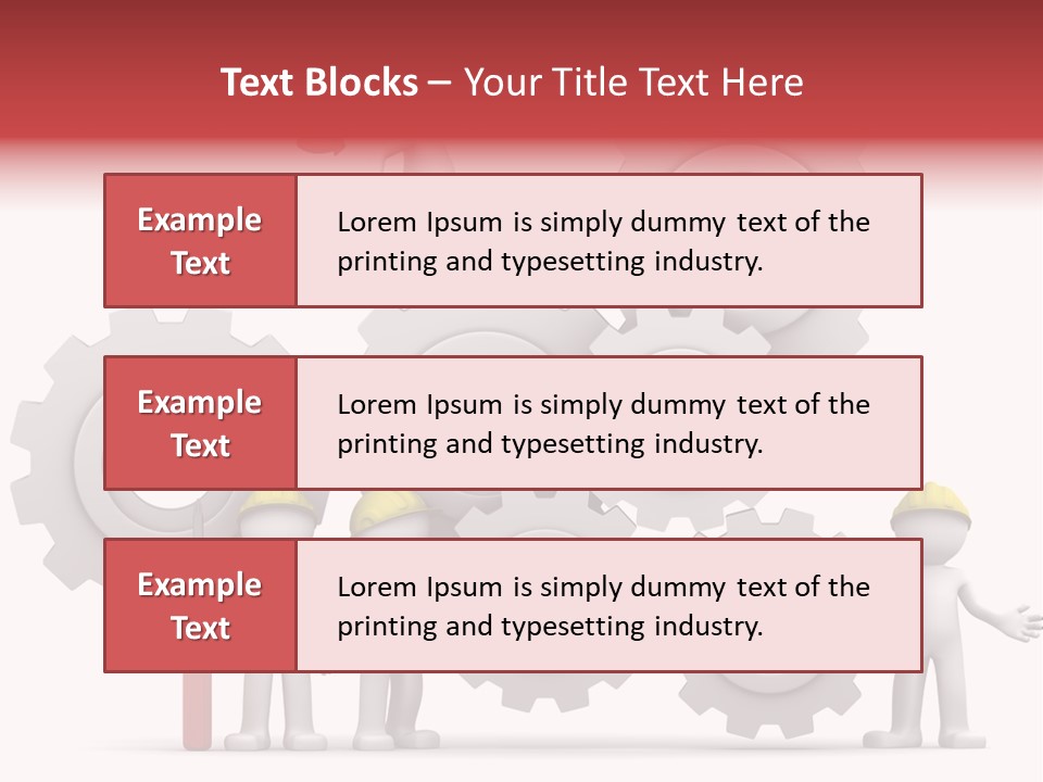 Industry Illustration Mechanism PowerPoint Template