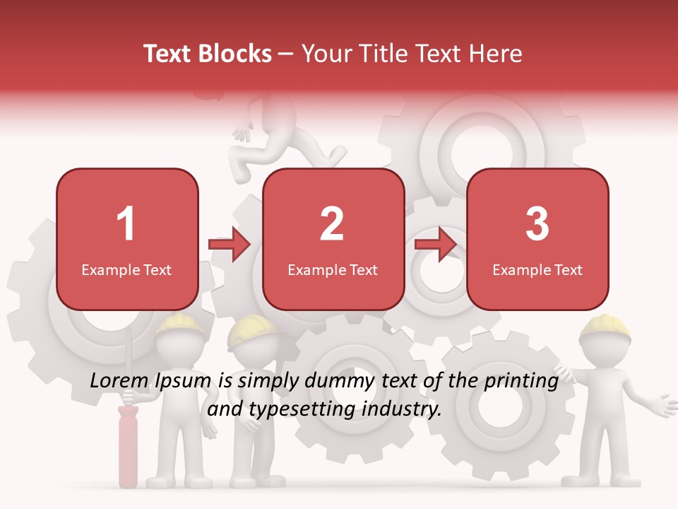 Industry Illustration Mechanism PowerPoint Template