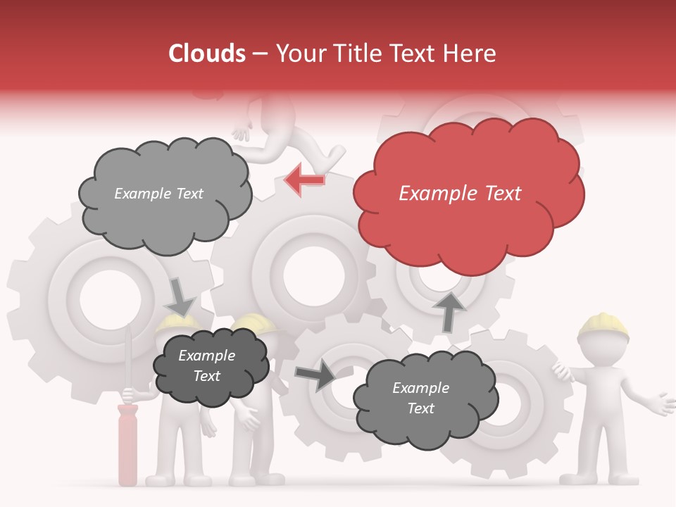 Industry Illustration Mechanism PowerPoint Template