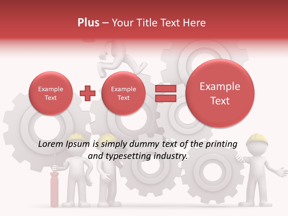 Industry Illustration Mechanism PowerPoint Template
