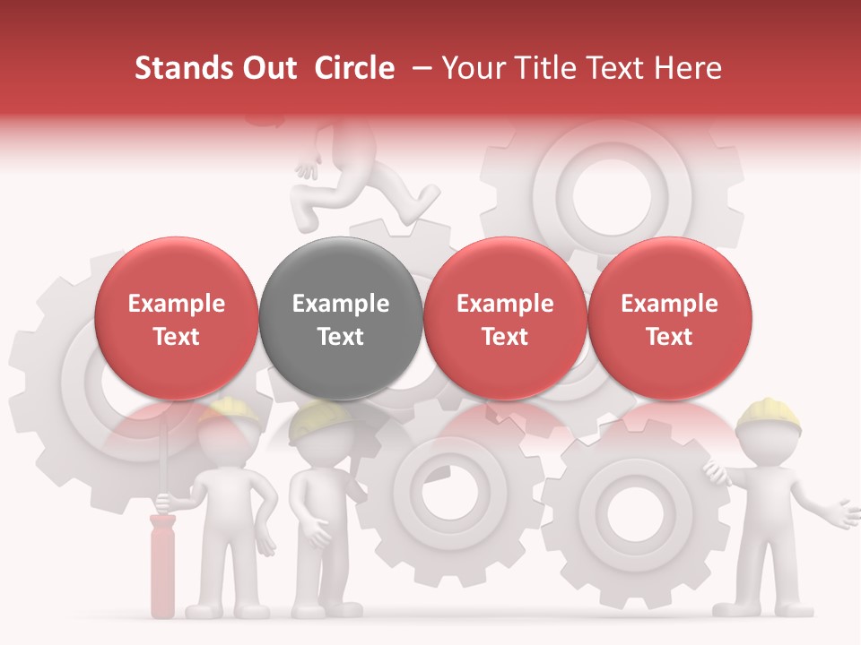 Industry Illustration Mechanism PowerPoint Template