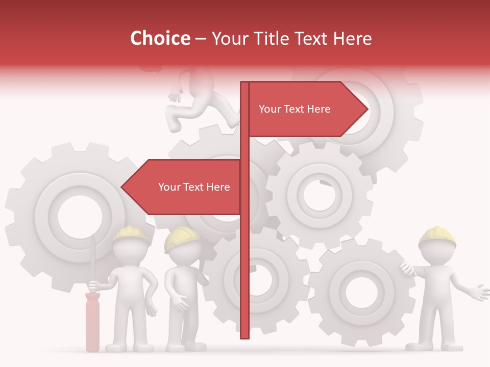 Industry Illustration Mechanism PowerPoint Template