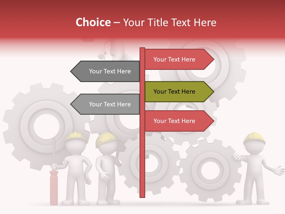 Industry Illustration Mechanism PowerPoint Template