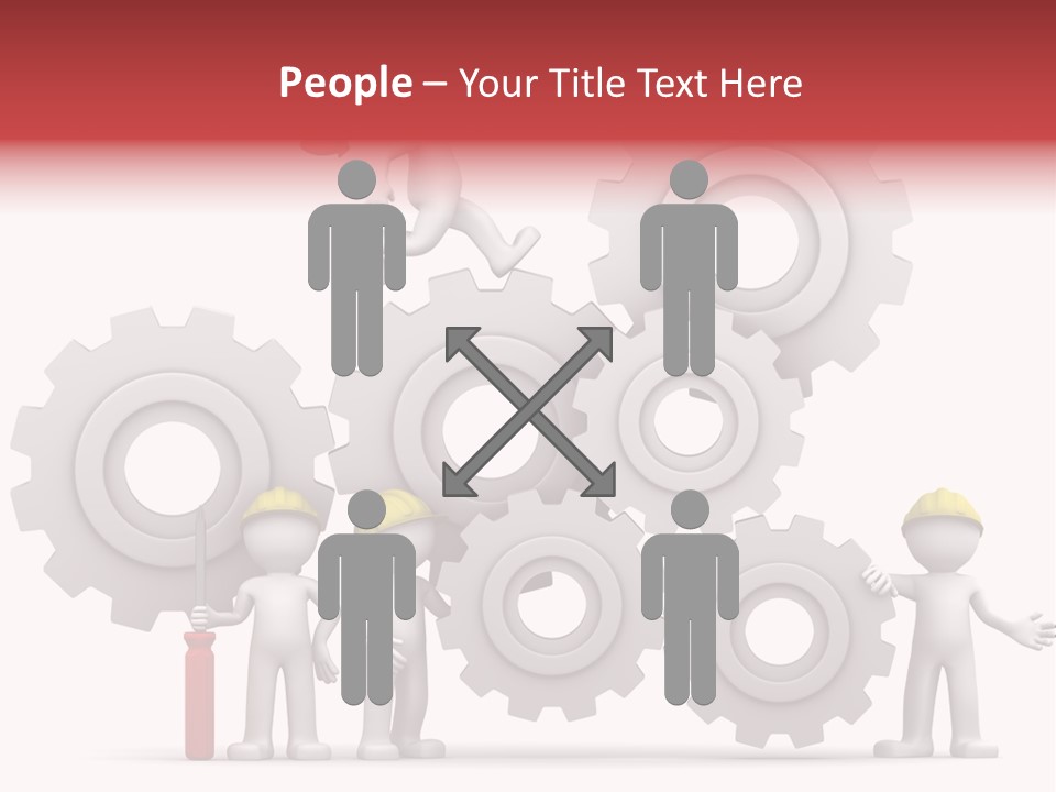 Industry Illustration Mechanism PowerPoint Template