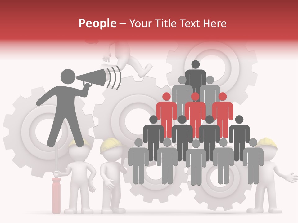 Industry Illustration Mechanism PowerPoint Template