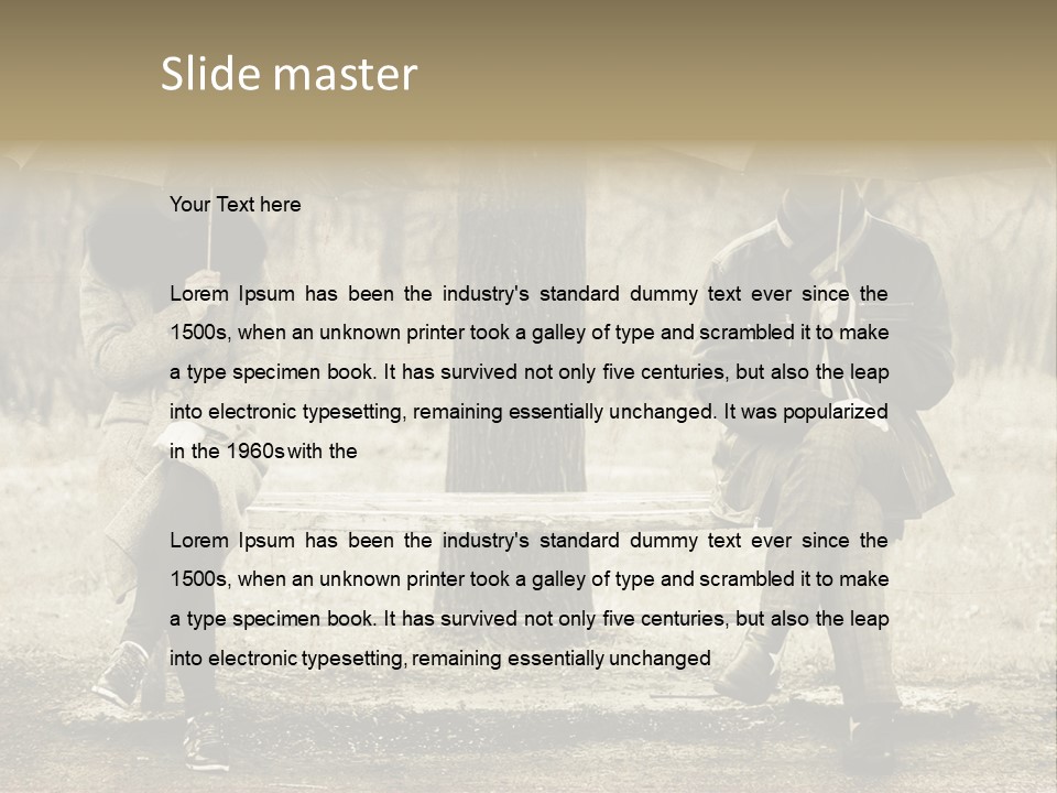 Male Rain Female PowerPoint Template