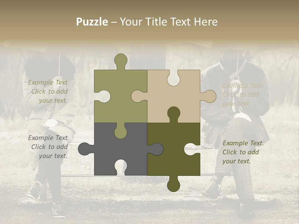 Male Rain Female PowerPoint Template