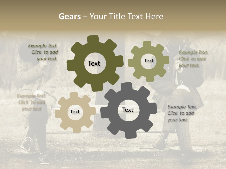 Male Rain Female PowerPoint Template